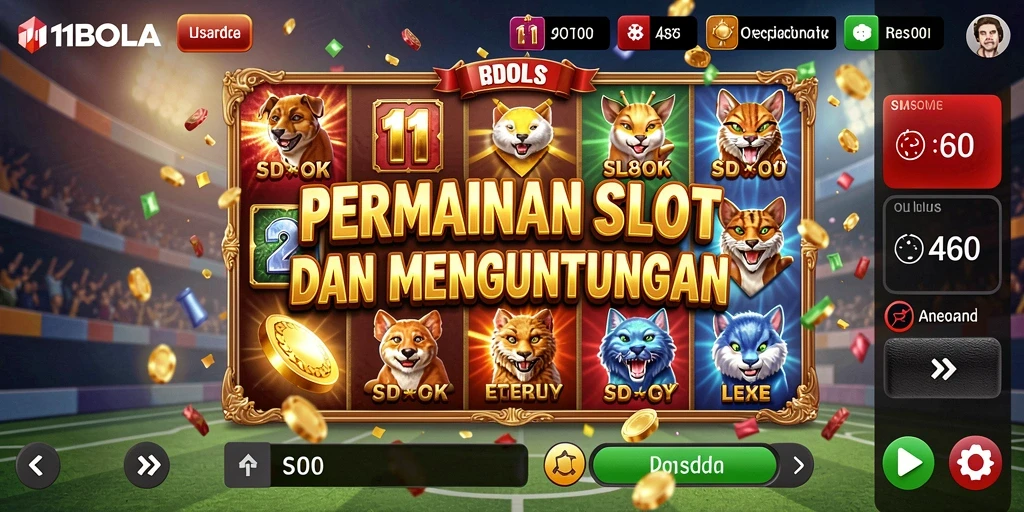 Tampilan gameplay Slot yang menegangkan di 11BOLA.