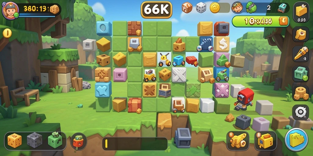 Tampilan gameplay menantang dari 66K yang menarik.