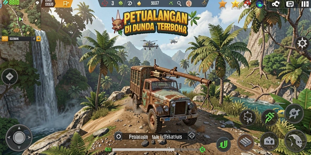 Tampilan gameplay 88ID yang menampilkan eksplorasi dunia terbuka.