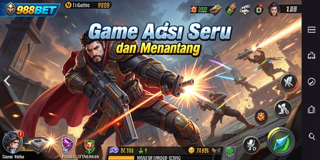 Gameplay mendebarkan 988BET dengan aksi seru di setiap level.
