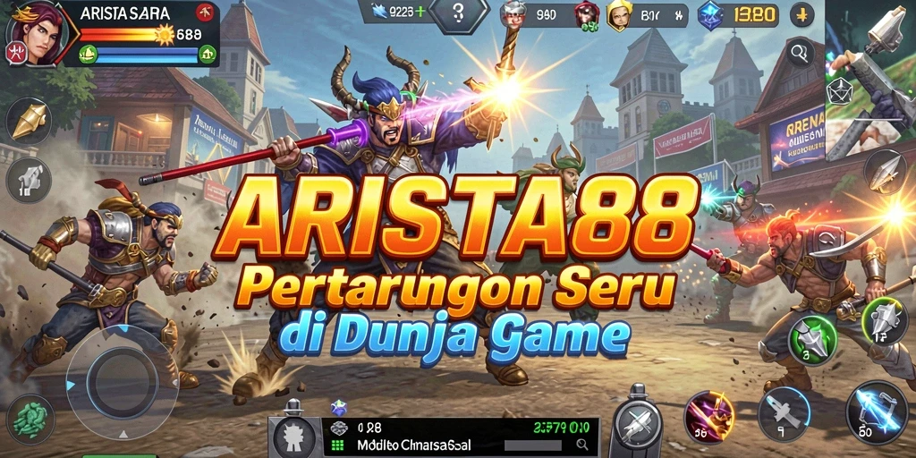 Tangkapan layar gameplay ARISTA88 menampilkan pertarungan yang mendebarkan.