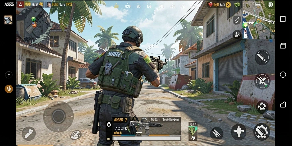 Tampilan gameplay ASG55 dengan aksi menegangkan.