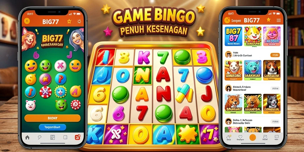 Tampilan gameplay seru dari permainan Bingo BIG77.