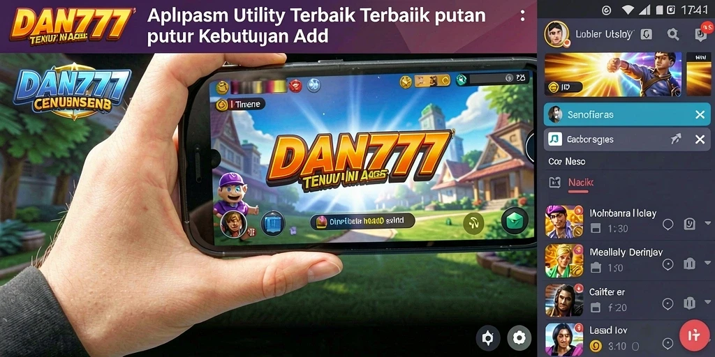 Screenshot aplikasi DAN777 yang menampilkan fitur manajemen tugas.