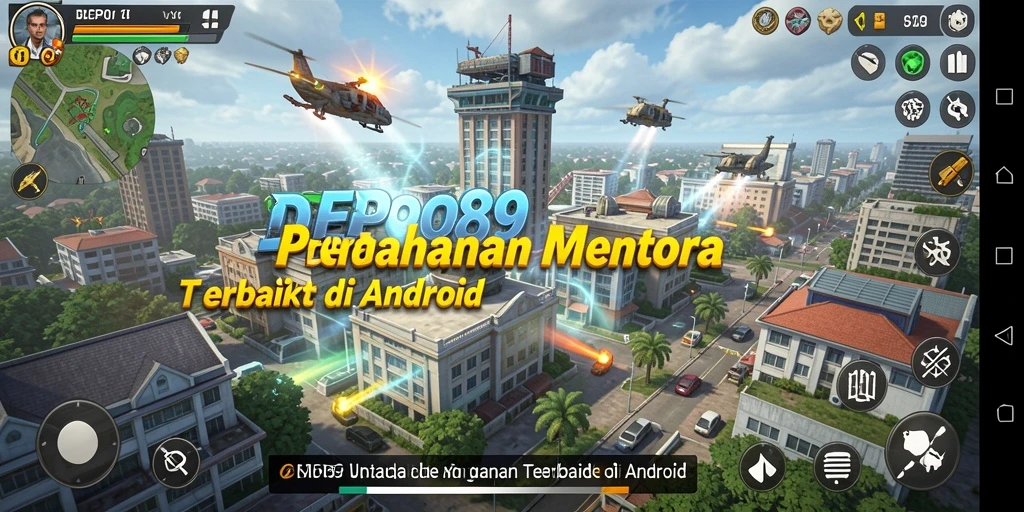 Tampilan gameplay menegangkan dari DEPO89 dalam melawan musuh.