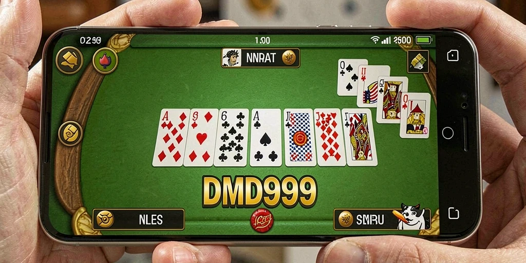 Screenshot gameplay seru DMD999 yang menampilkan momen kompetisi.