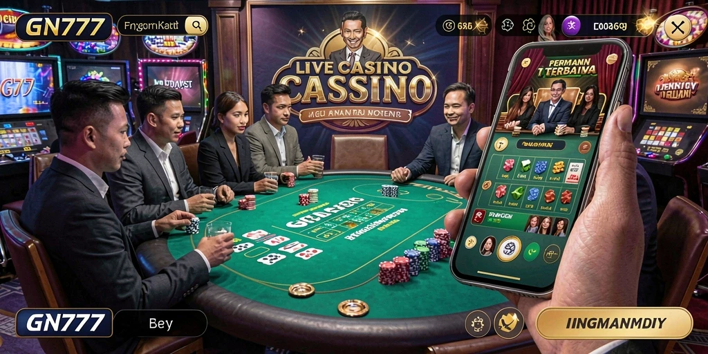 Gameplay menarik dari GN777 dengan dealer langsung dan interaksi real-time.
