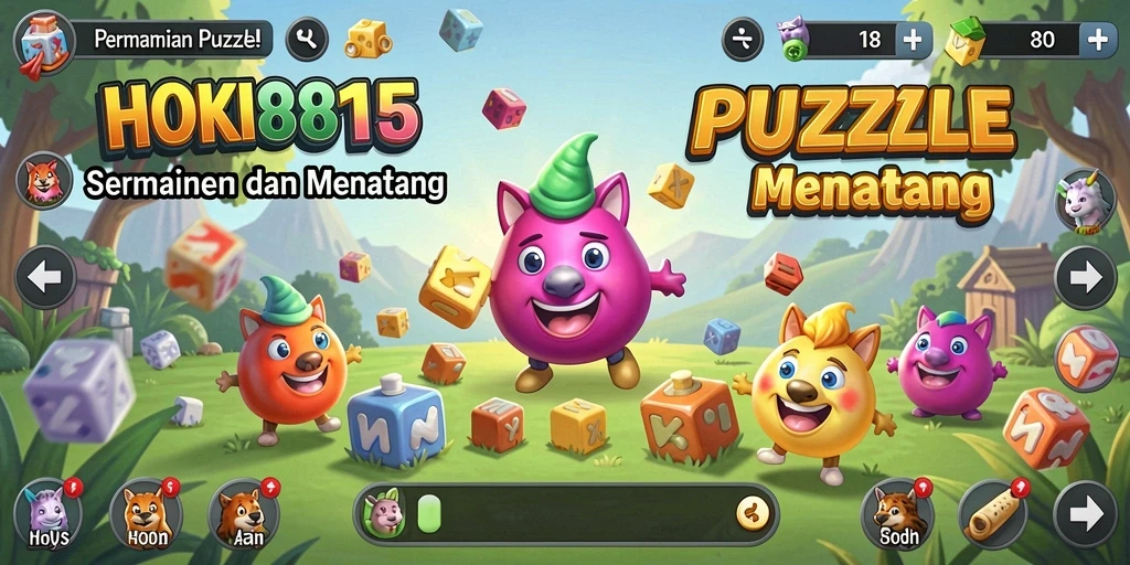 Tampilan gameplay HOKI8815 yang menantang dan penuh warna.