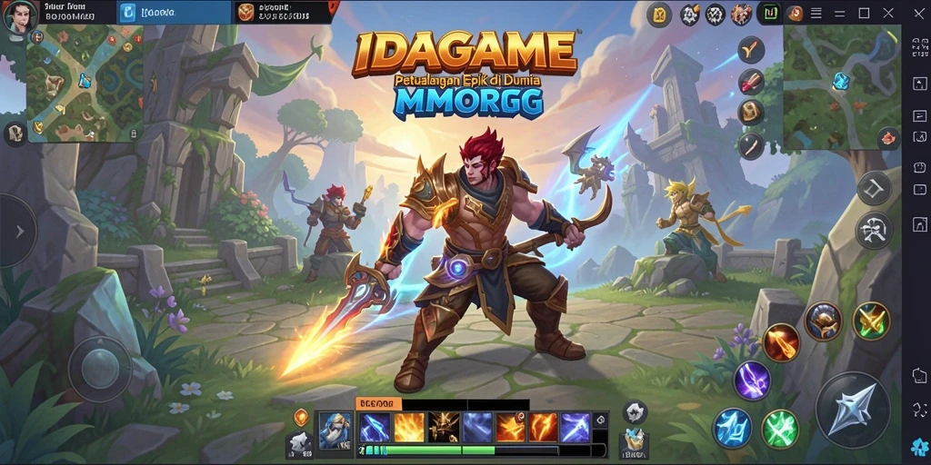 Tampilan gameplay menakjubkan di dunia fantasi IDAGAME.