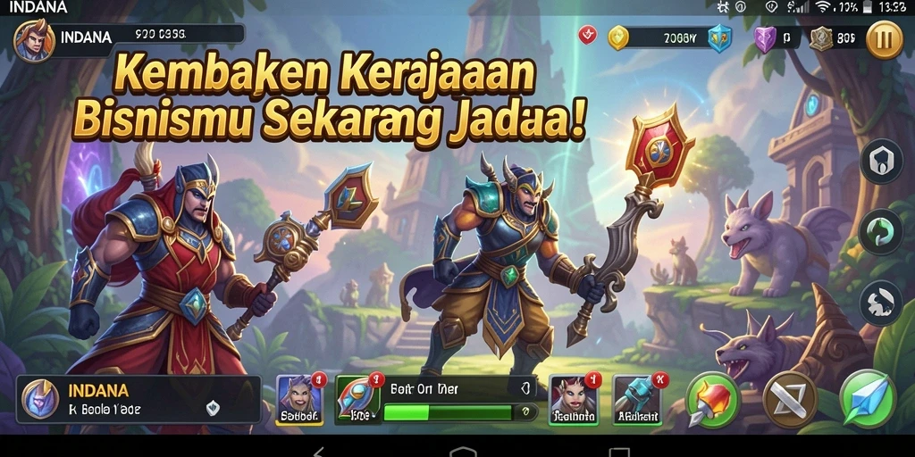 Tampilan menarik dari gameplay Tycoon INDAAA yang penuh strategi.