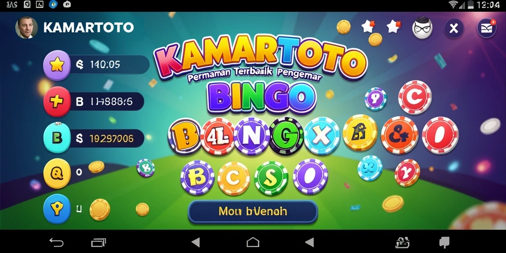 Tampilan gameplay seru KAMARTOTO dengan suasana Bingo yang menyenangkan.