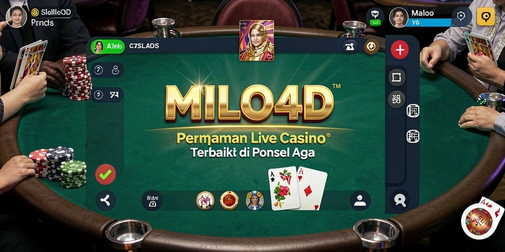 Tampilan gameplay Live Casino yang menarik dan interaktif di MILO4D.