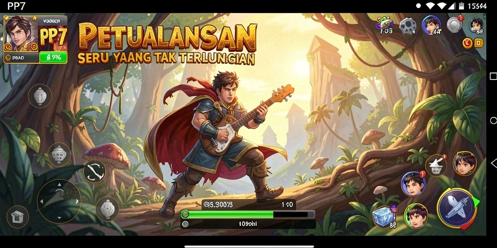 Gameplay PP7 yang penuh tantangan dan petualangan seru.