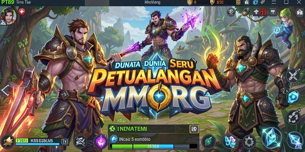 Tampilan gameplay menawan dalam dunia fantasi PT89.