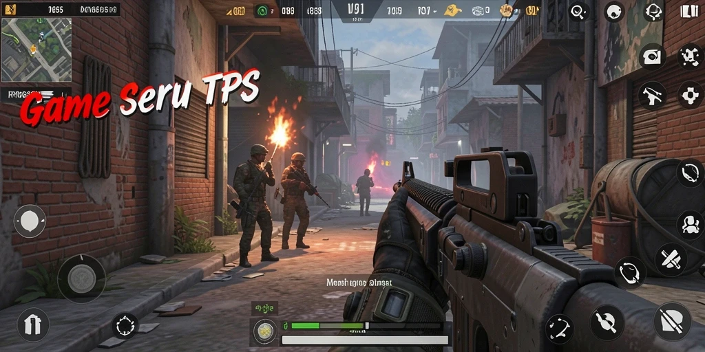 Tampilan gameplay TPS yang mendebarkan dan menantang.