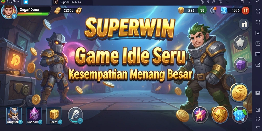 Tampilan gameplay SUPERWIN yang mengasyikkan dan penuh warna.
