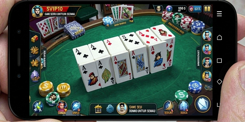 Tampilan menarik gameplay Domino di SVIP10 yang seru dan interaktif.
