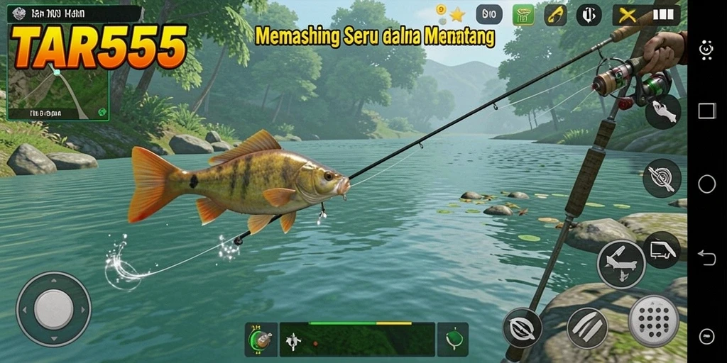 TAR555 menunjukkan gameplay menangkap ikan yang seru dan menantang.