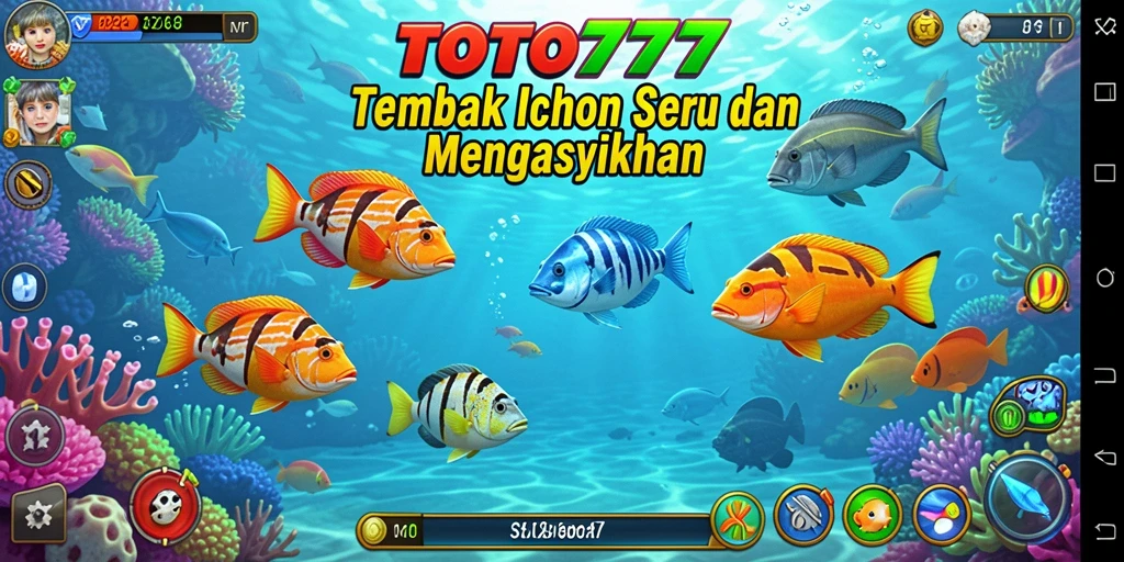 Gameplay Tembak Ikan yang seru dan interaktif dari TOTO777.